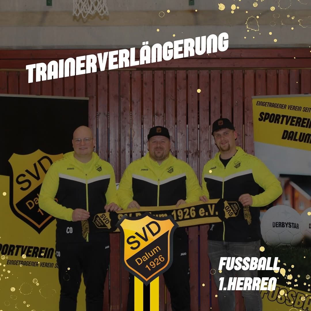Trainerverlängerung in trockenen Tüchern!