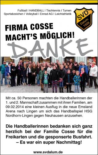 Firma Cosse machts möglich!